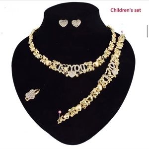 Children XoXo Teddy Bear I Love You Jewelry Set
